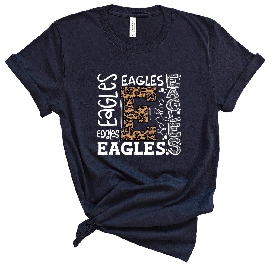 Eagles Leopard Typography - Grace & Co. Designs 