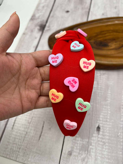 (Ships Jan 8th) - Valentine's Hearts Headbands