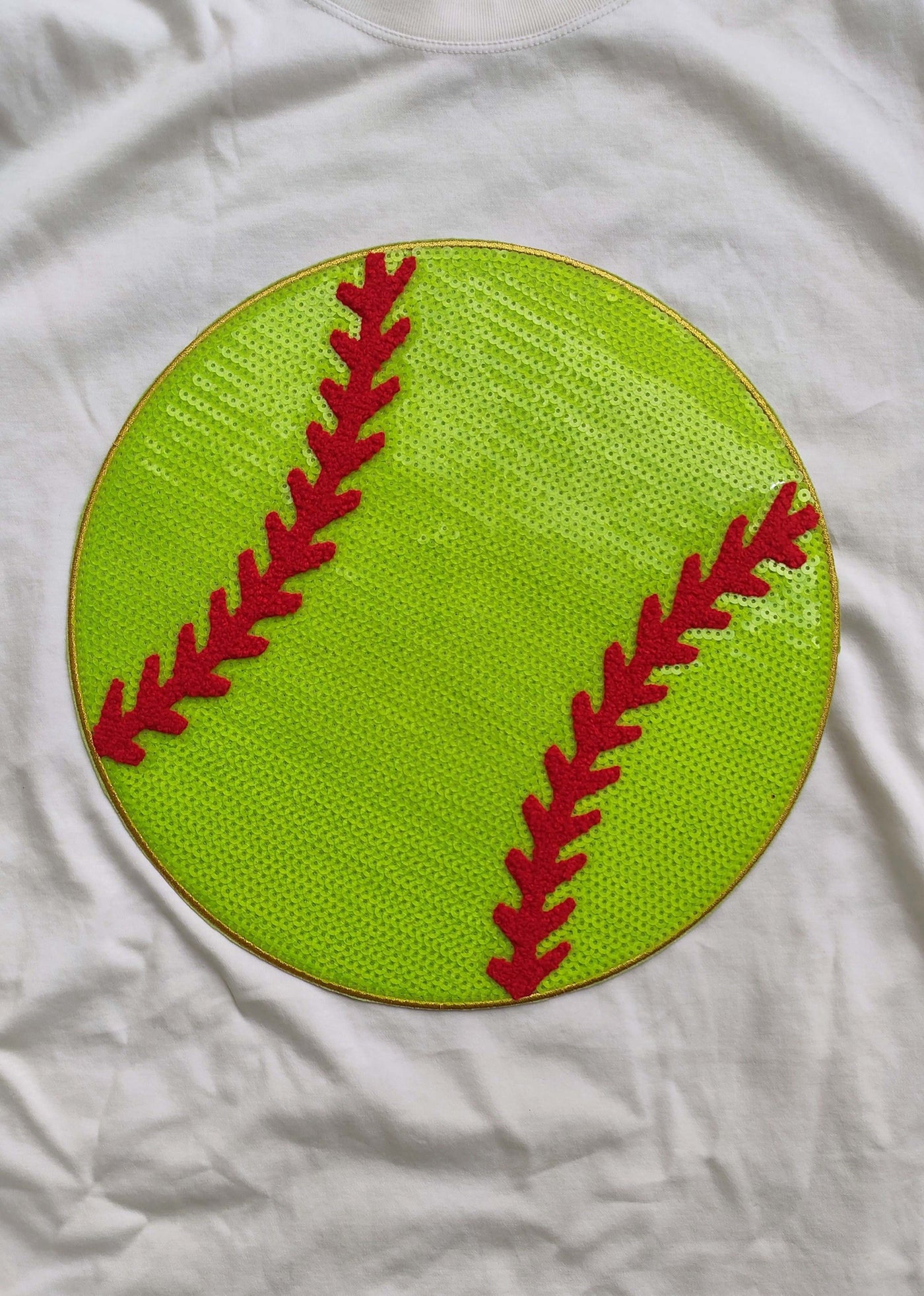 Softball Sequin Patch