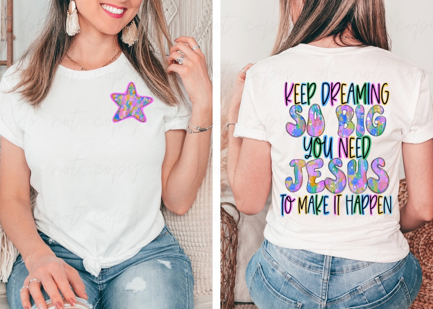 Keep dreaming (FRONT & BACK)