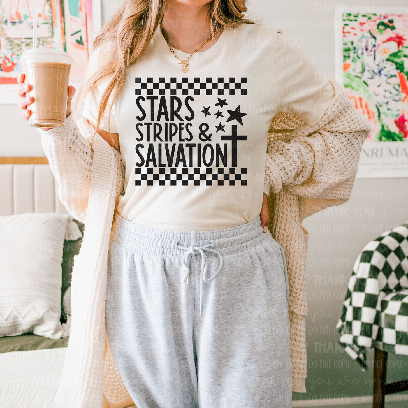 Stars, Stripes & Salvation (Black)
