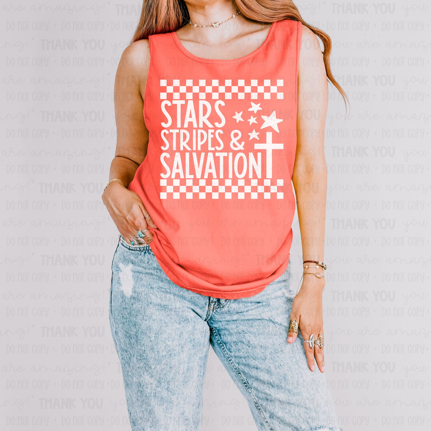 Stars, Stripes & Salvation (White)
