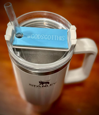 Stanley Tumbler 40oz personalized ID tags