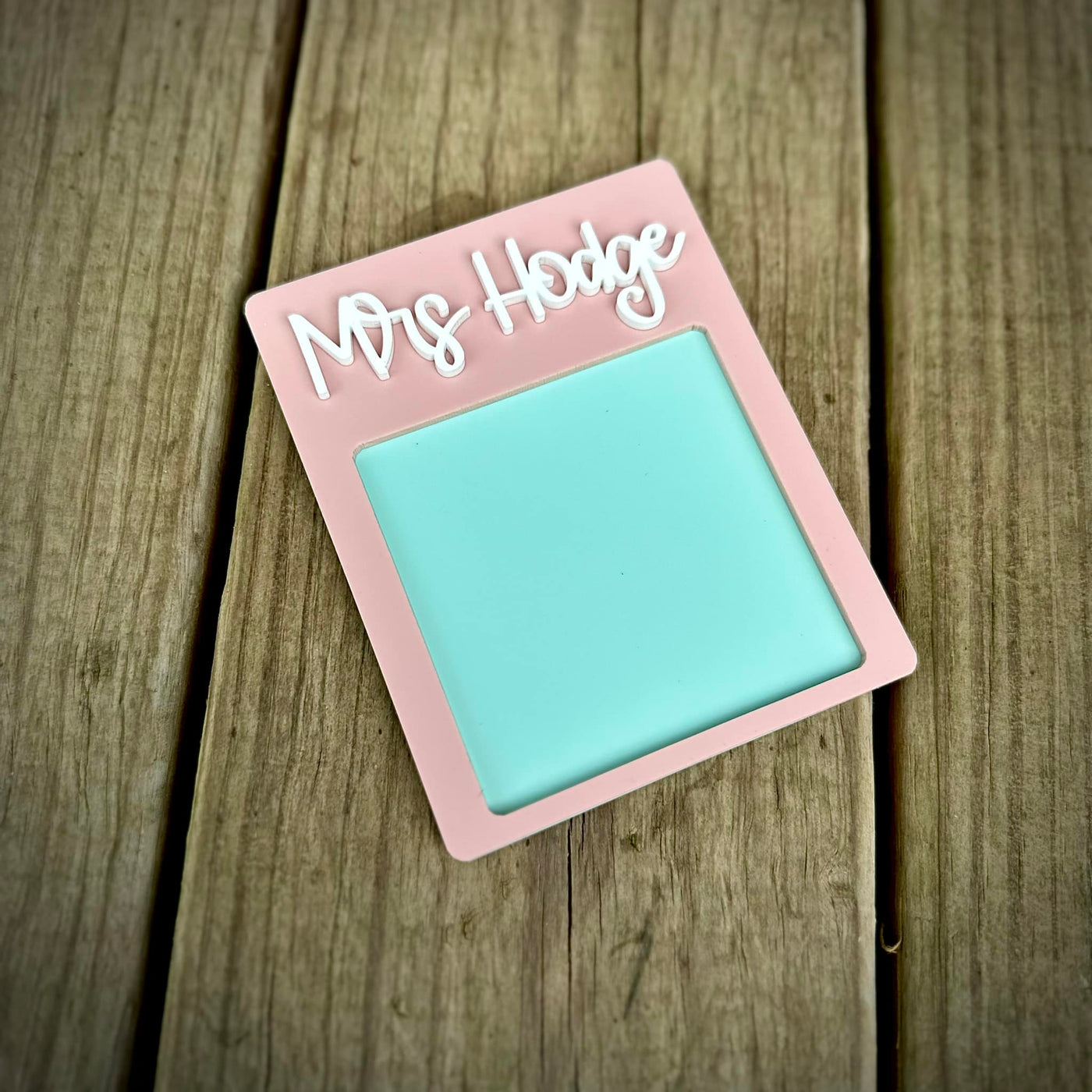 Pastel Teacher Notepad Holder