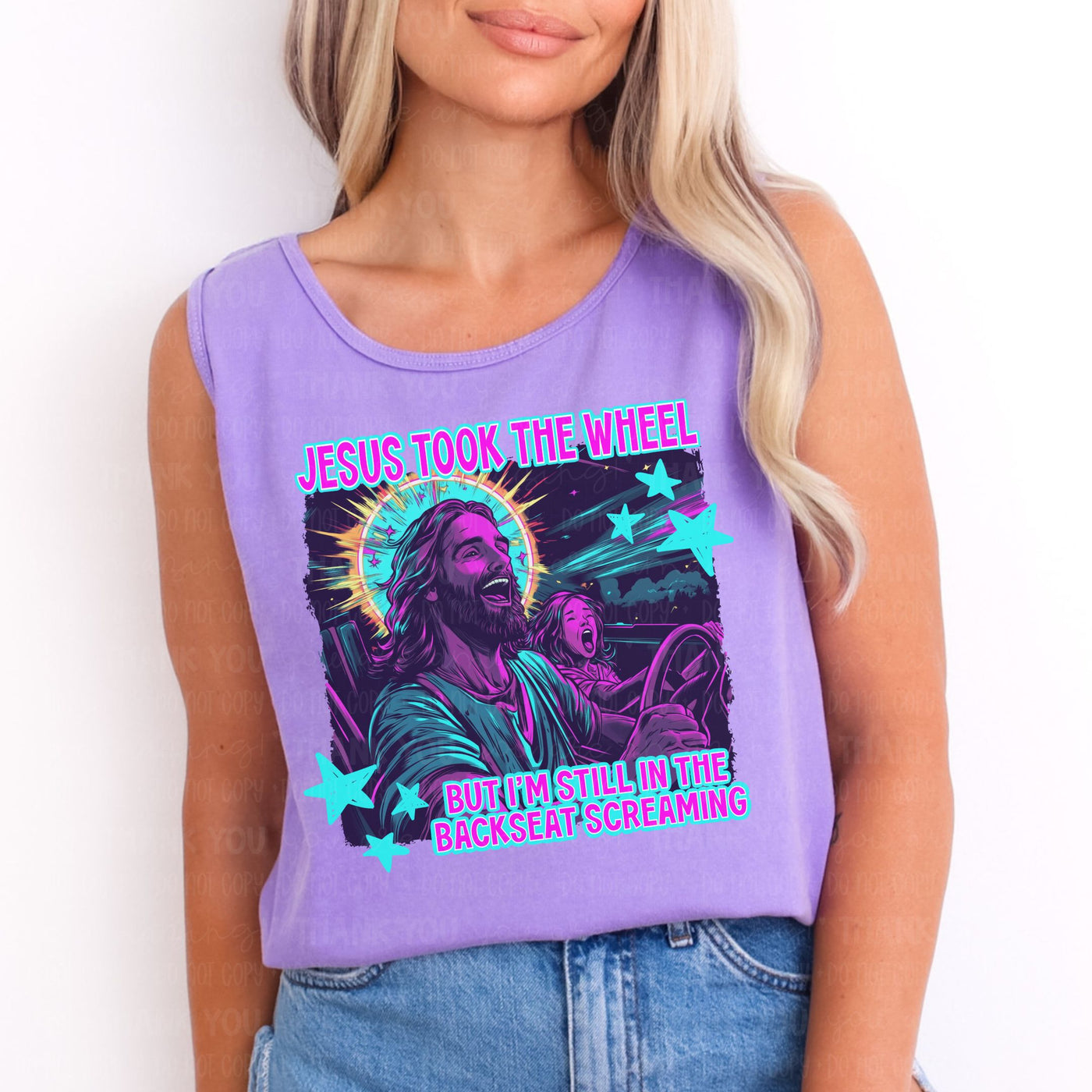 Jesus Took The Wheel (Purple)