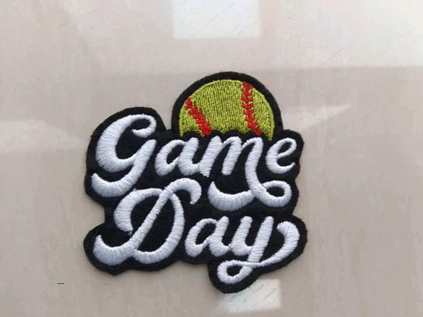 Gameday Softball Embroidered Patch