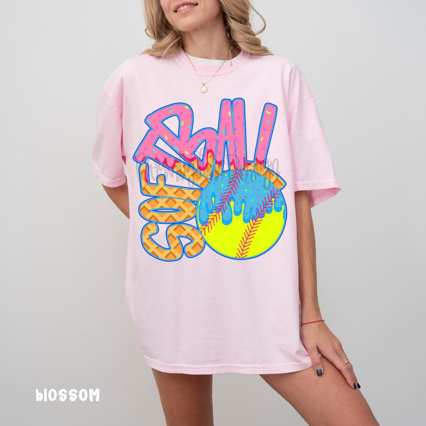 Softball Ice Cream Drip
