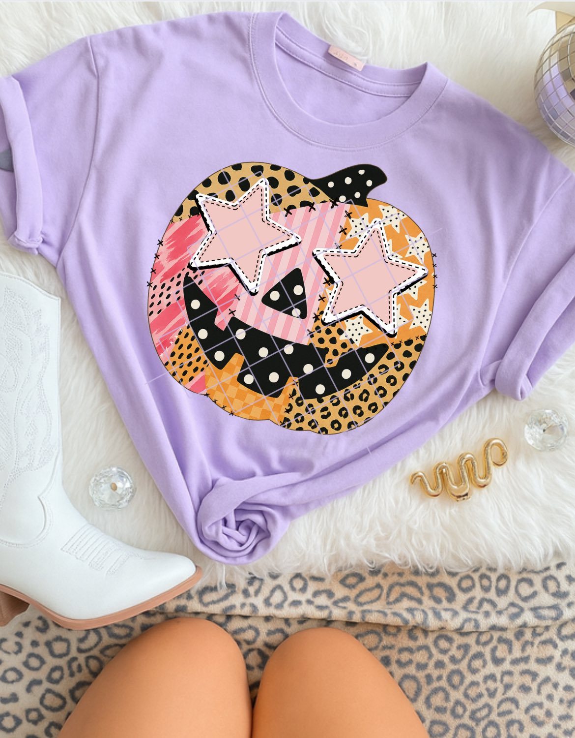 STITCHED PUMPKIN - PRE-MADE GANG SHEET