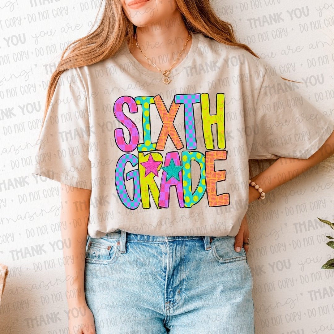 Sixth Grade Bright Doodles