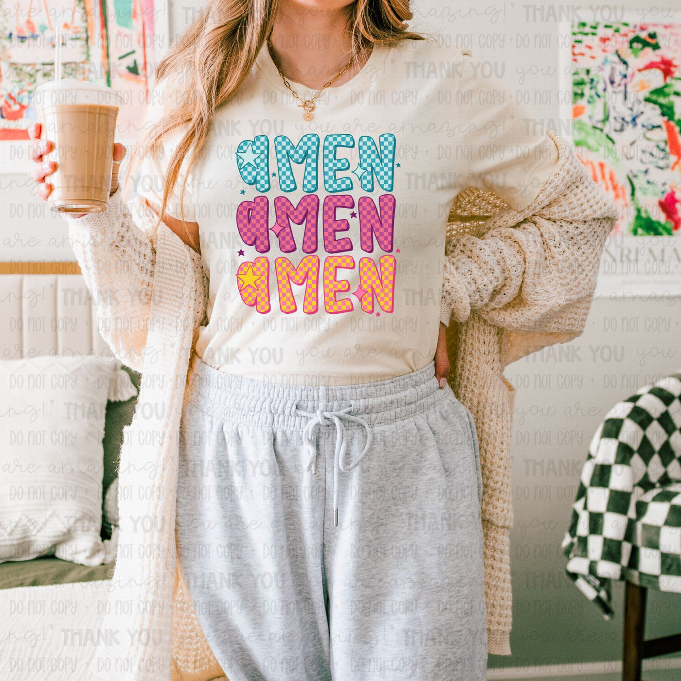 Bright Stacked Amen