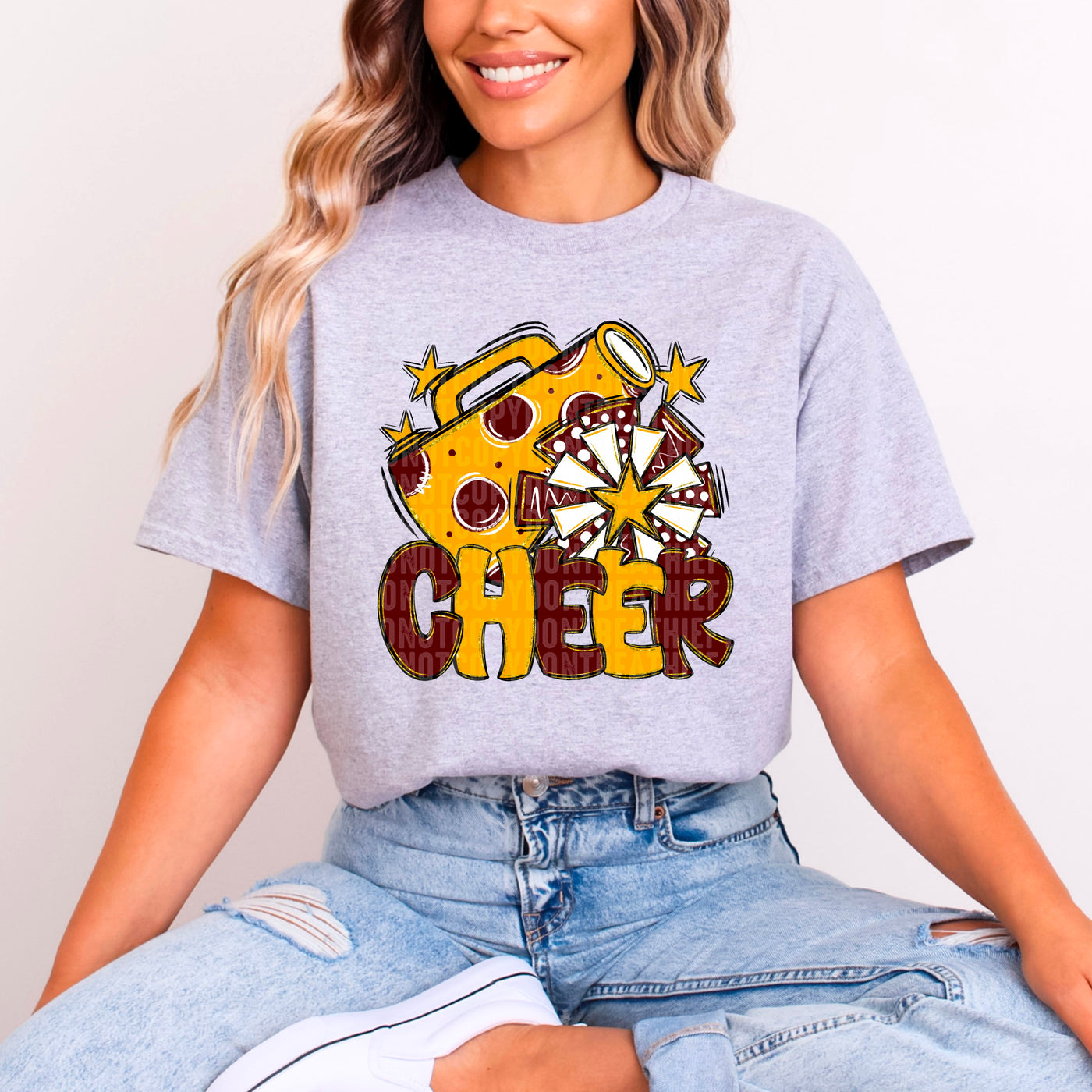 Cheer - Burgundy & Yellow