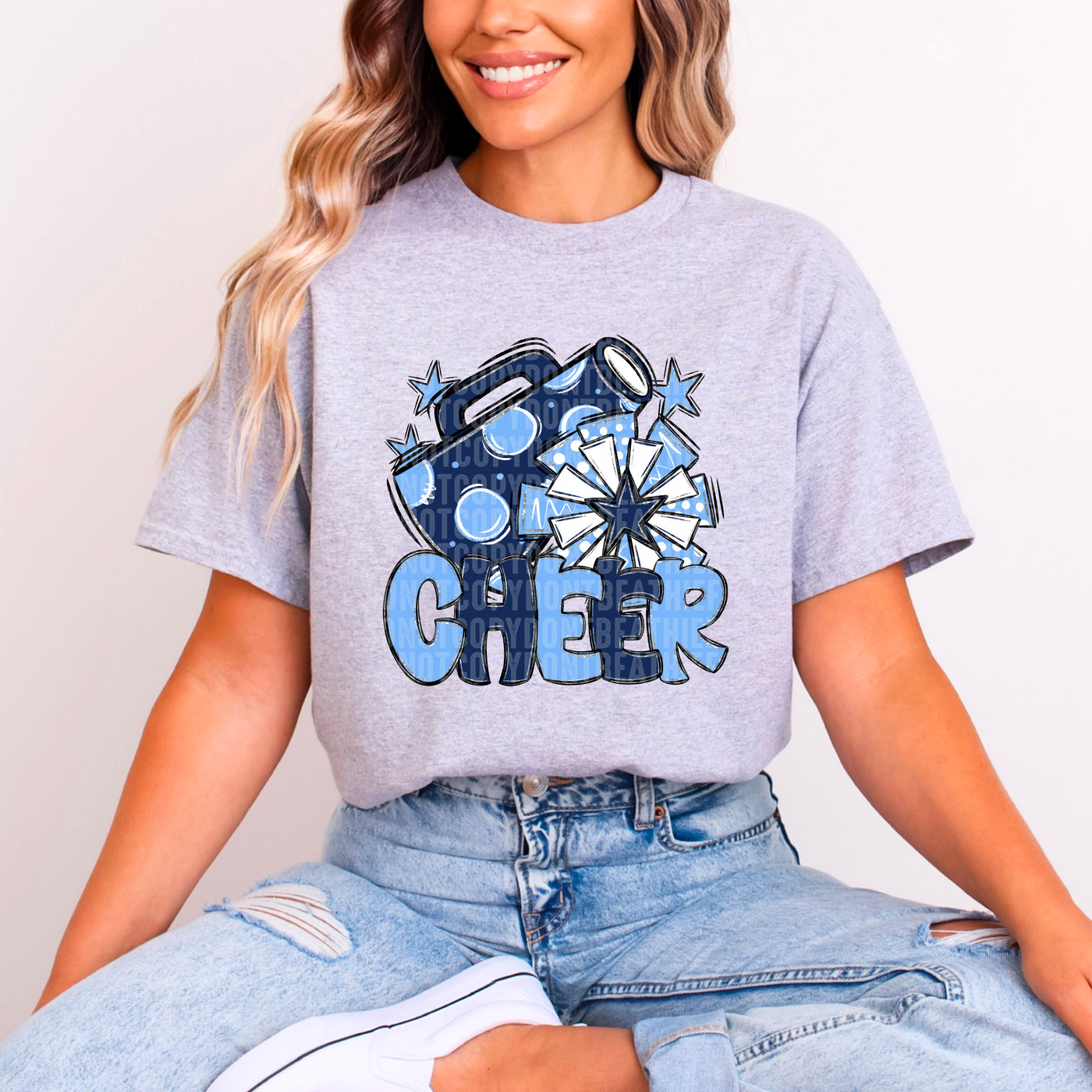 Cheer - Light Blue & Navy