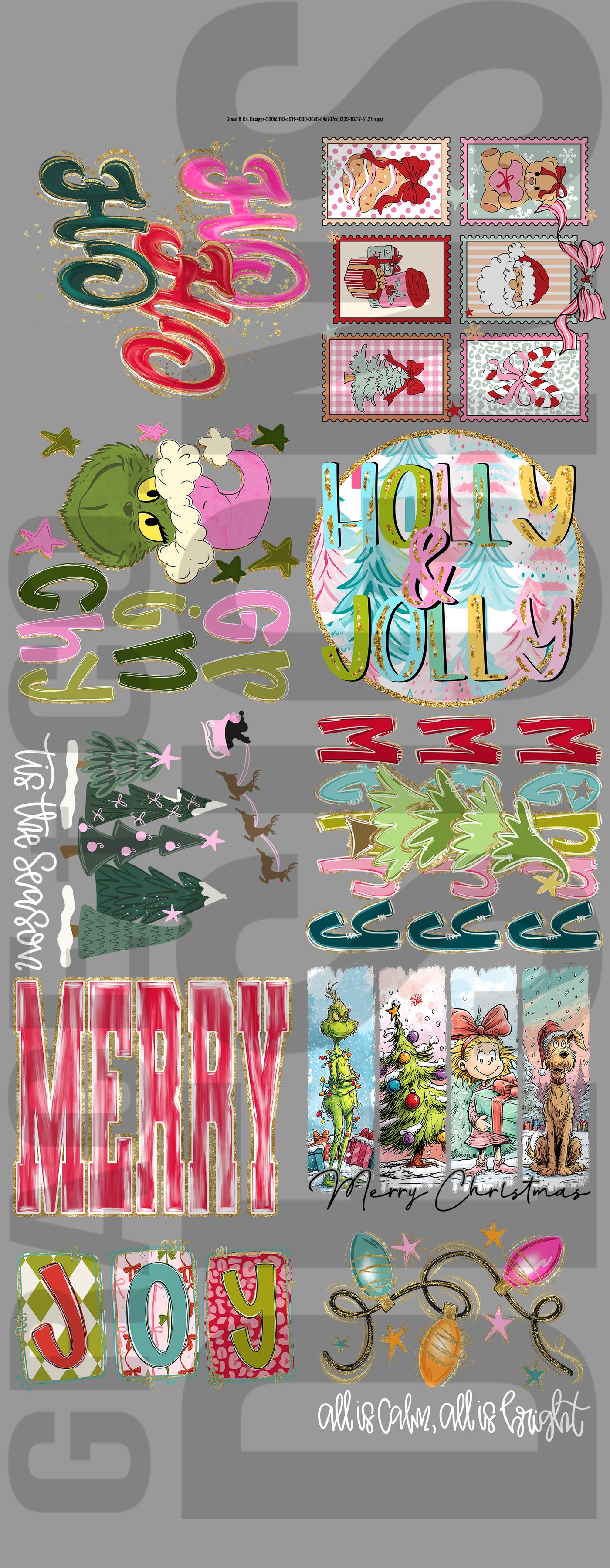 Christmas Misc - Pre-made gang sheet