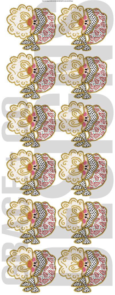 Christmas Tree Santa - Pre-made gang sheet