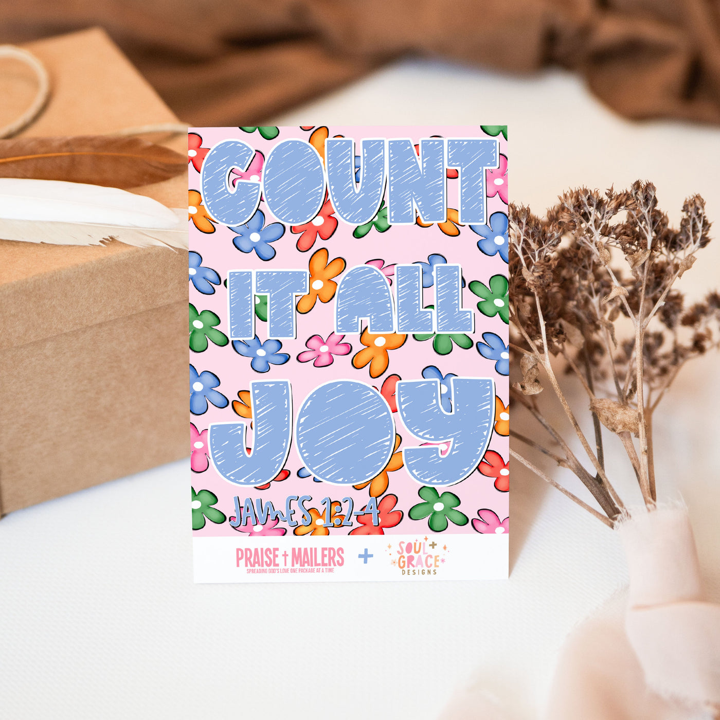 "Count It All Joy - James 1:2-4" Insert Card