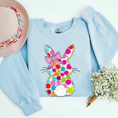 Dotted Easter Bunny - PREMADE GANG SHEET