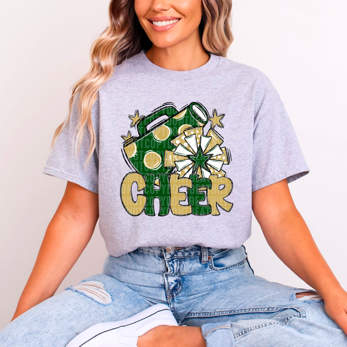 Cheer -Green & Gold