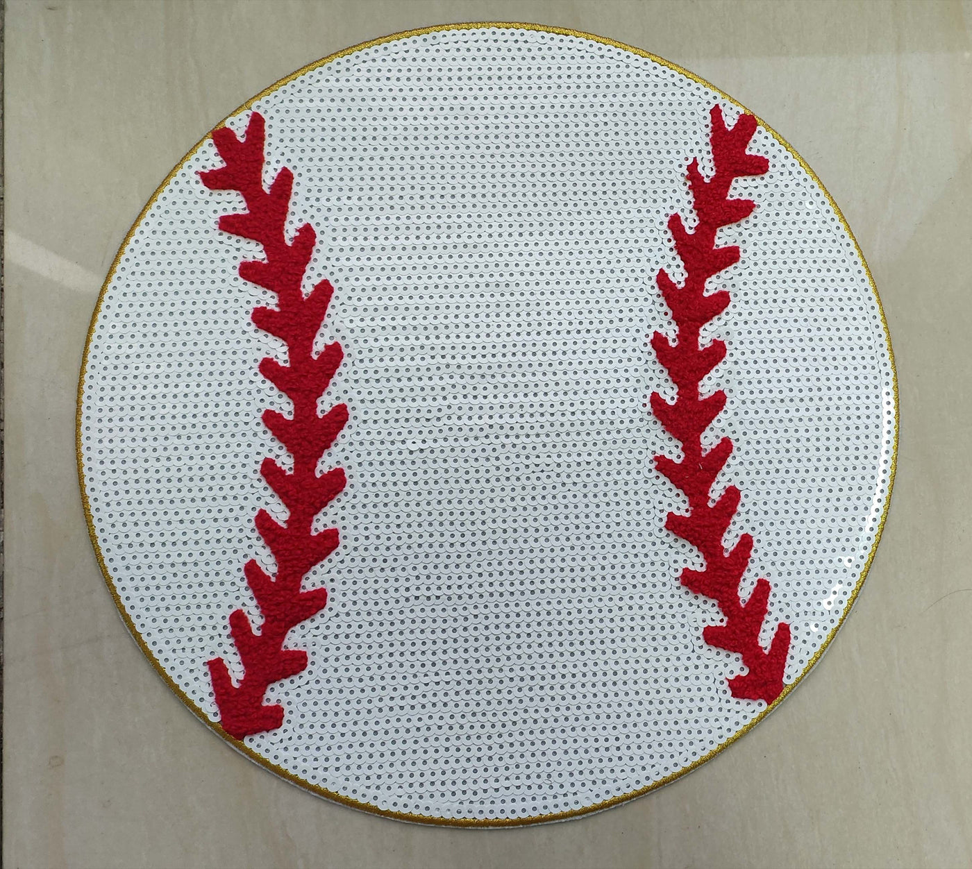 Baseball Sequin Patch
