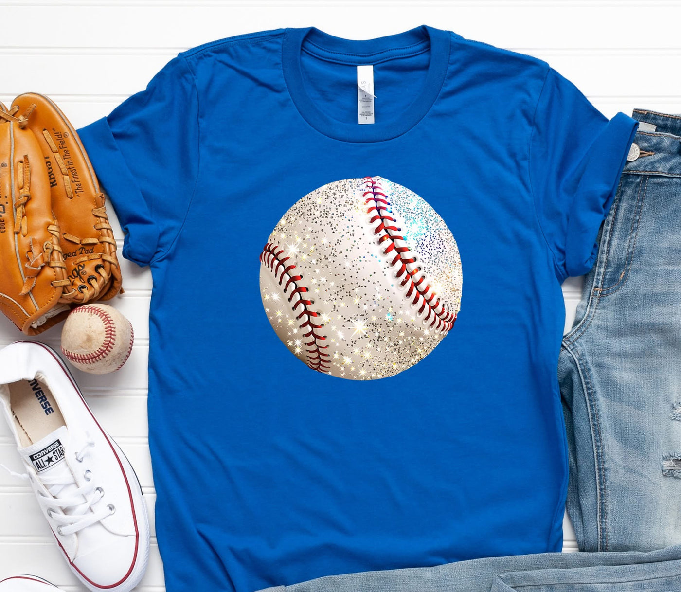 Glitter Baseball - PREMADE GANG SHEET