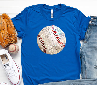 Glitter Baseball - PREMADE GANG SHEET