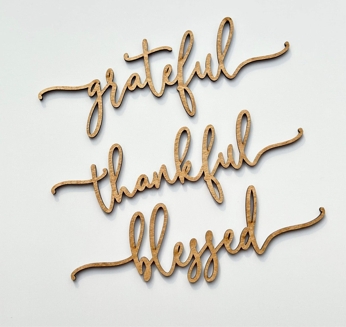 Grateful Thankful Blessed Table Decor