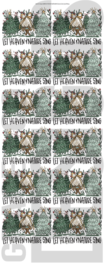 Let Heaven and Nature Sing - Pre-made gang sheet