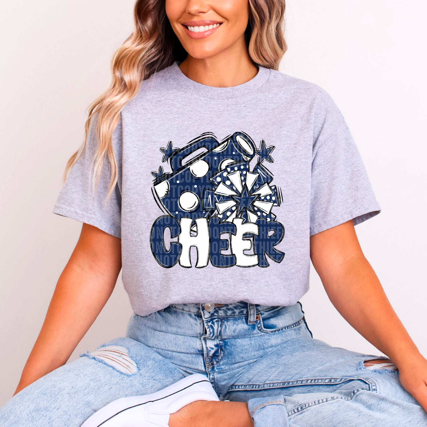 Cheer - Navy & White