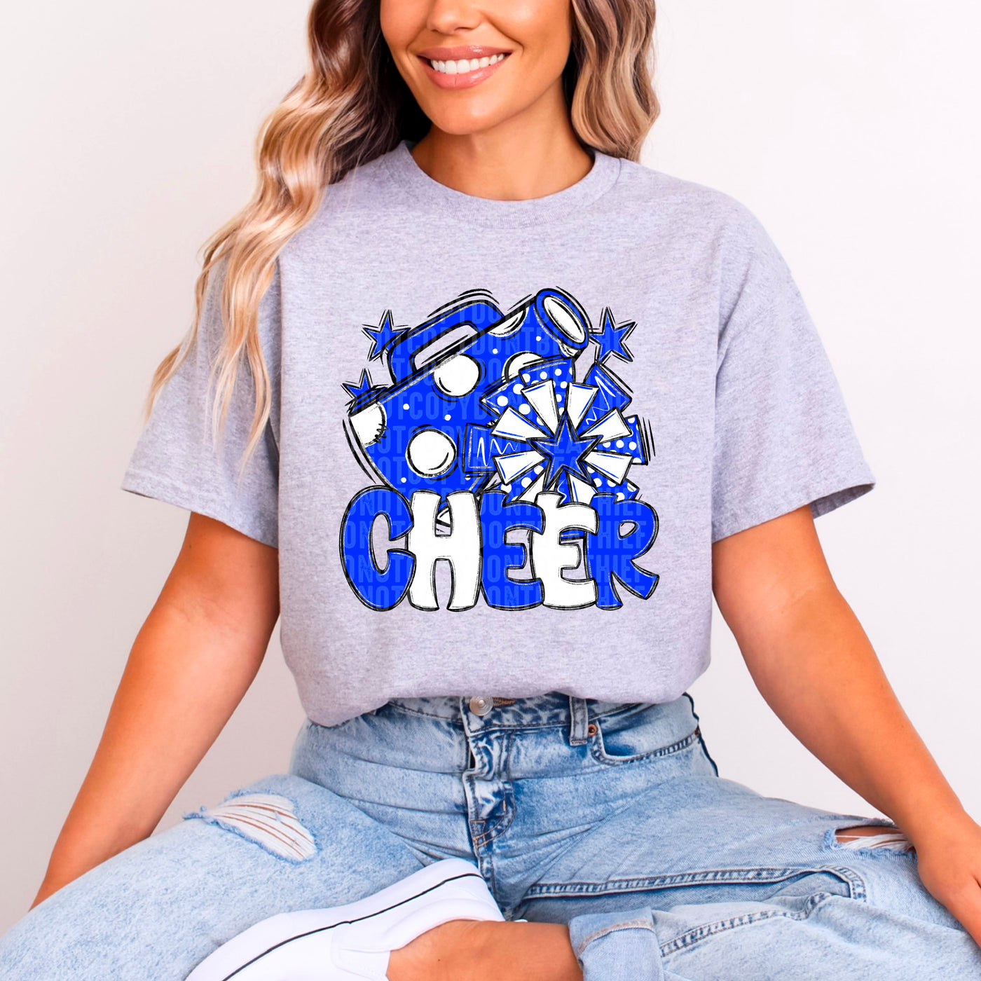 Cheer - Royal Blue & White