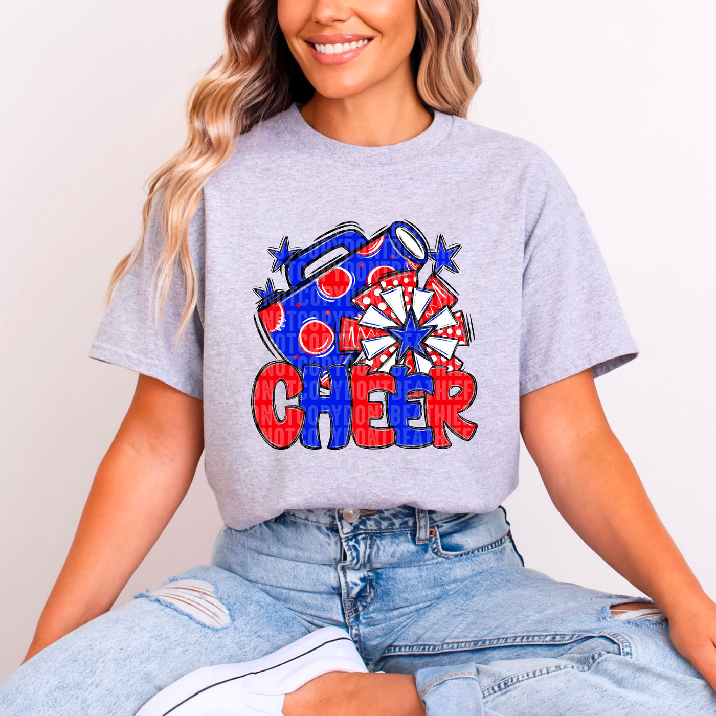 Cheer - Red & Royal Blue