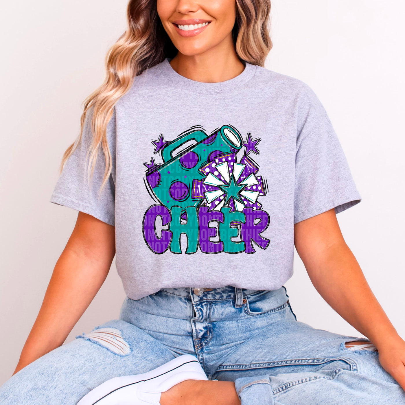 Cheer - Teal & Purple