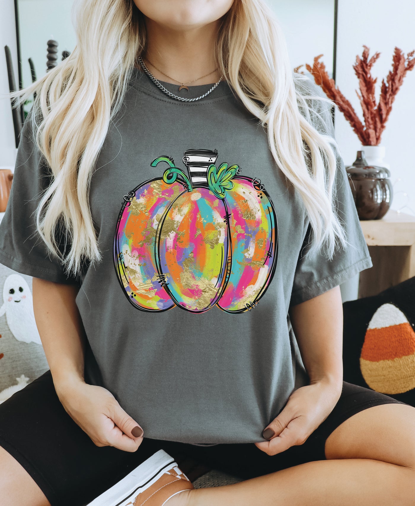 Bright Painted Pumpkin