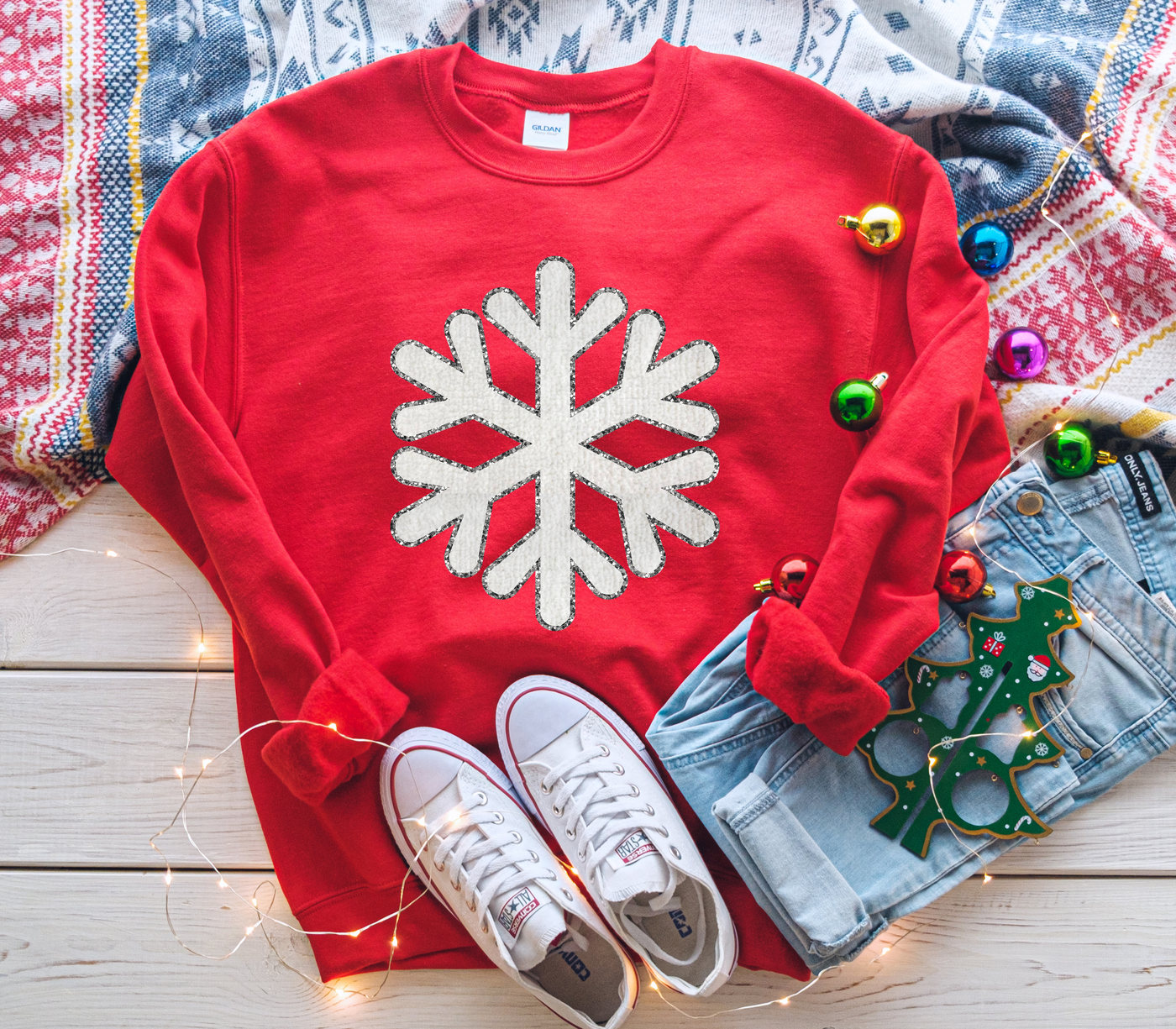 Snowflake Chenille Patch