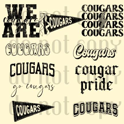 Cougars Mascot Bundle
