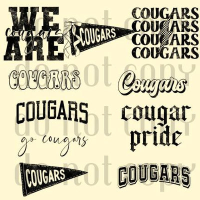 Cougars Mascot Bundle