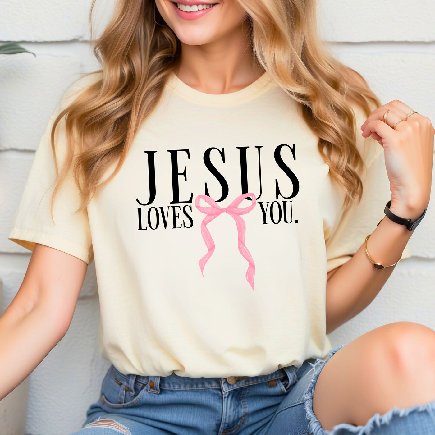 Jesus Loves You Bow