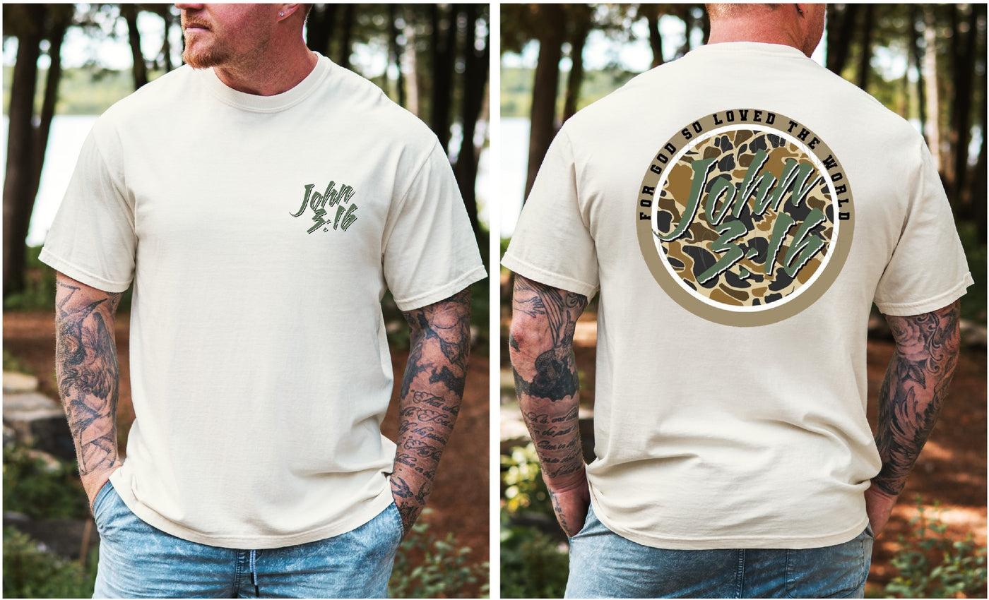 John 3:16 Camo - Pre-made Gang sheet