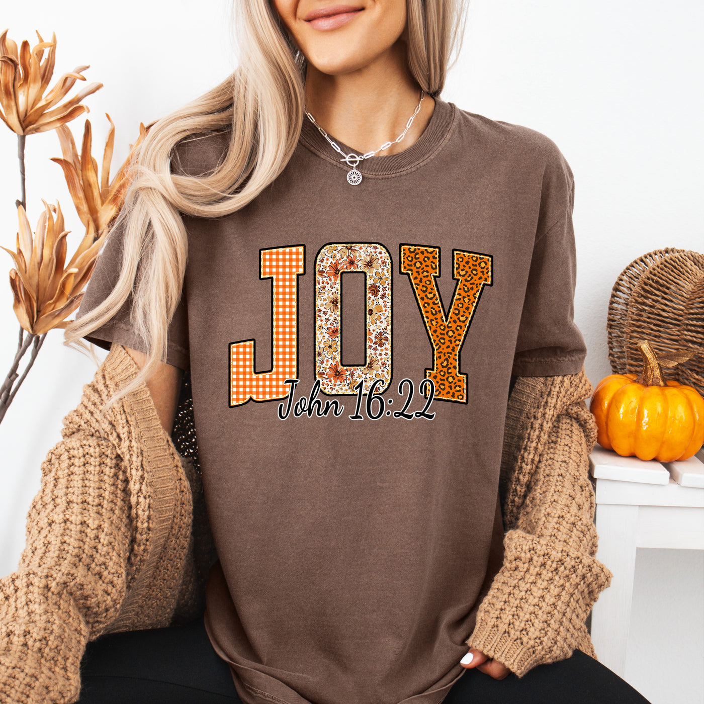 Joy Fall Plaid John 16:22