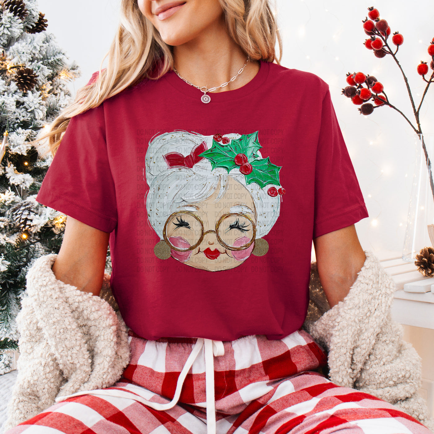 Hand Painted Mrs. Claus
