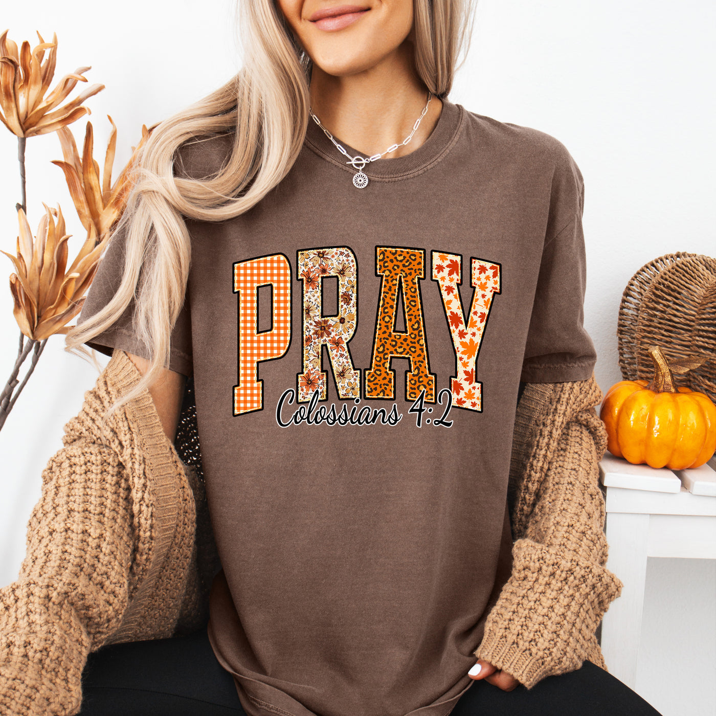 Pray Fall Plaid Col 4:2