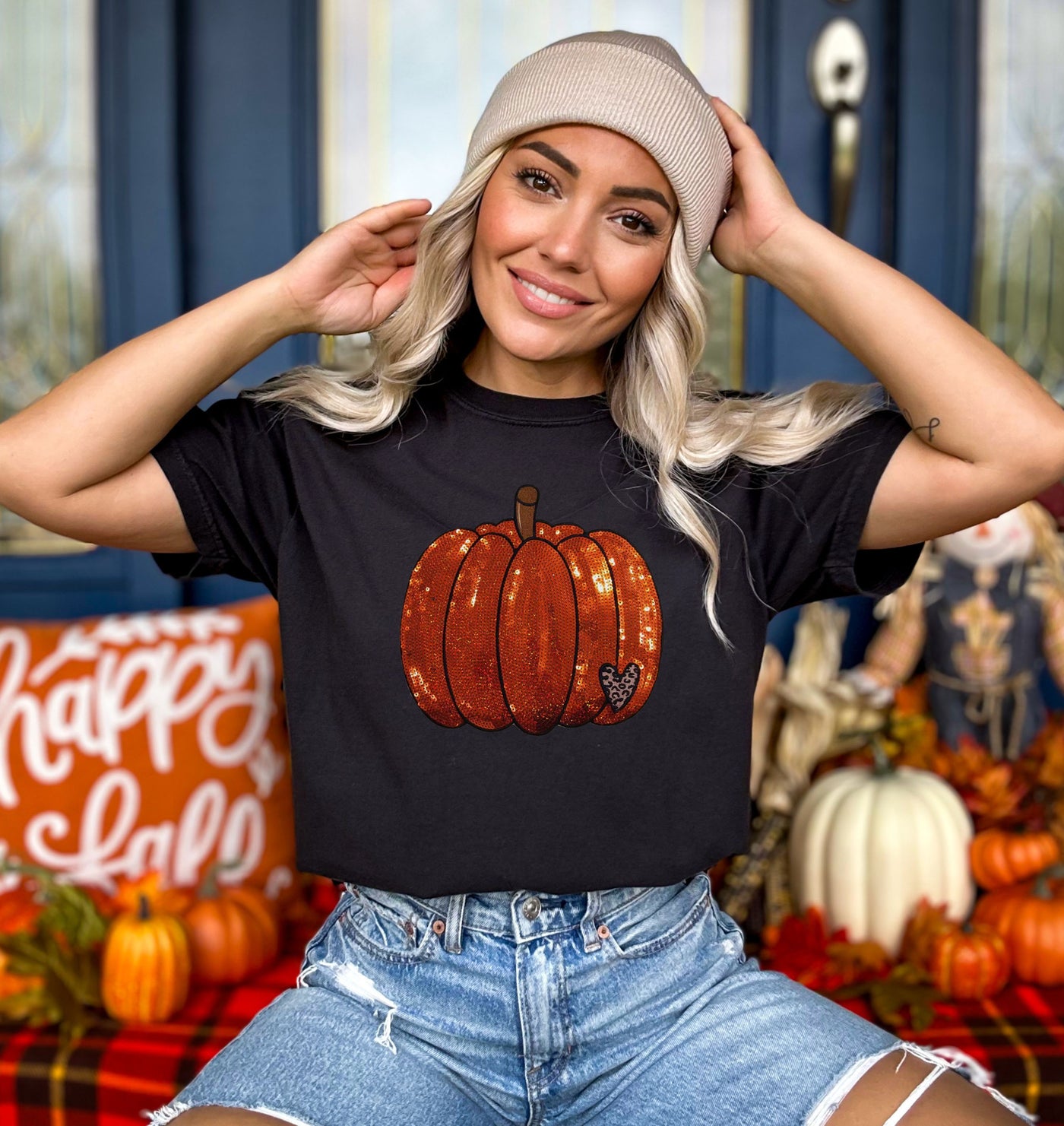Sequin Pumpkin Patch
