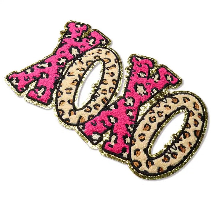 RTS Jan 8th - XOXO Leopard Chenille Patch