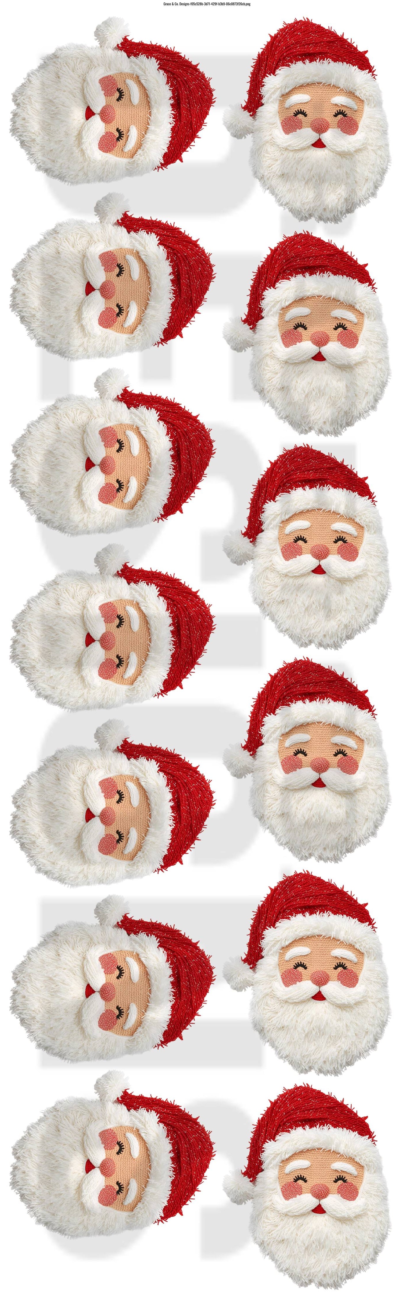 Realistic Yarn Santa - Pre-made Gang Sheet