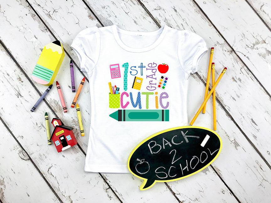 Girls Grade Level Cutie Back to School - Grace & Co. Designs 