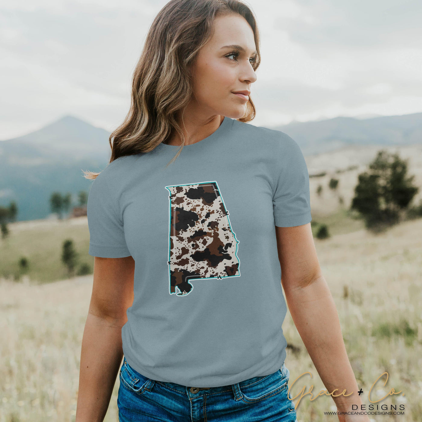 Cowhide States - Grace & Co. Designs 