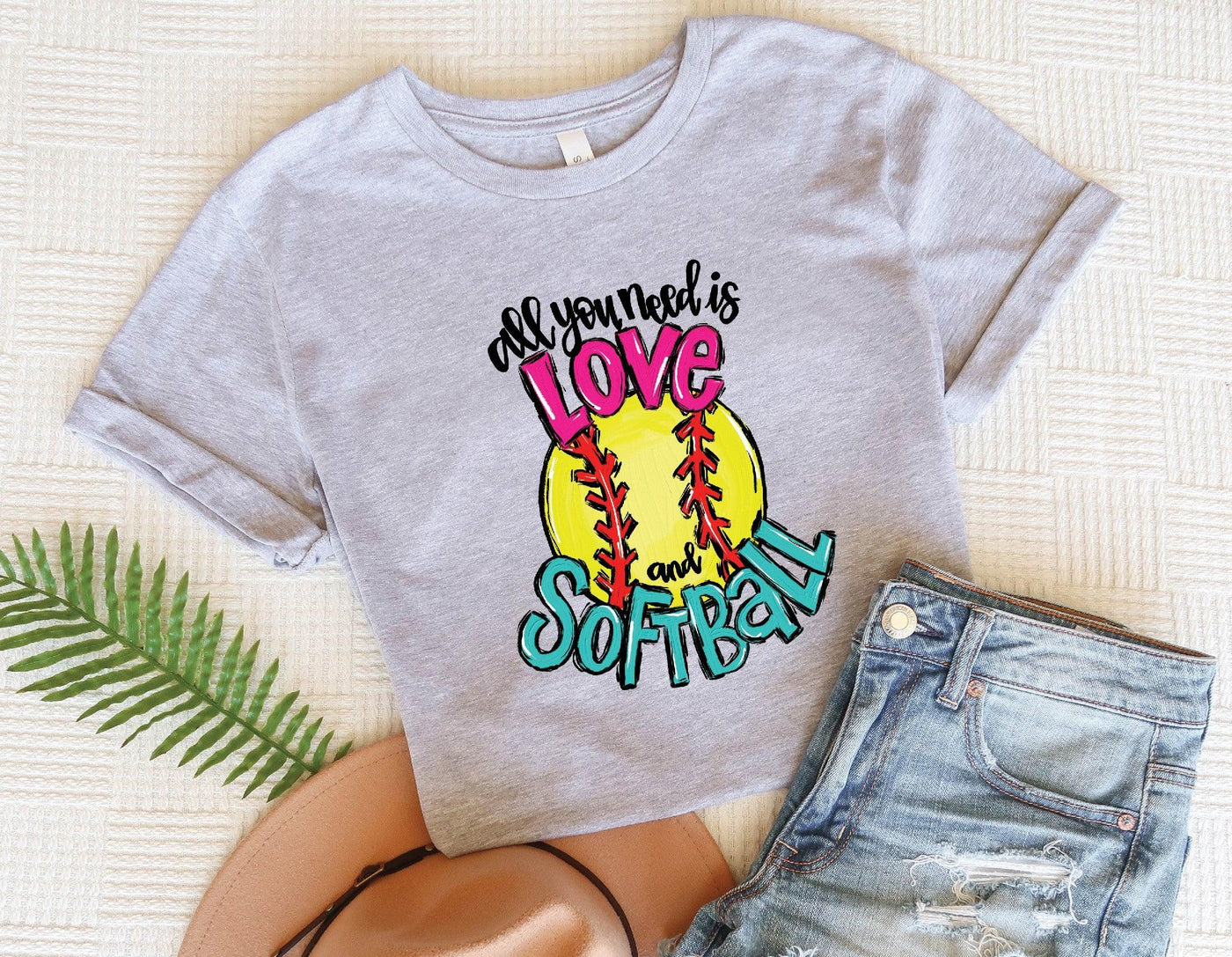 All you need is love and softball - Grace & Co. Designs 