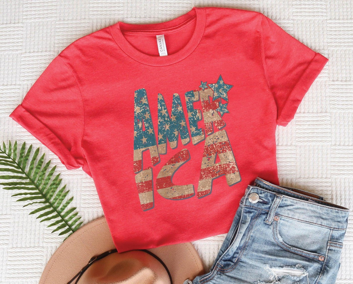 America Distressed Flag - Grace & Co. Designs 