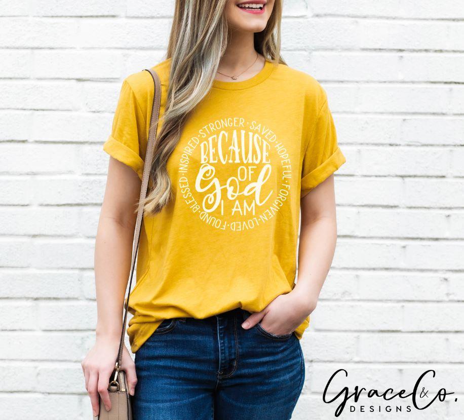 Because of God - Grace & Co. Designs 