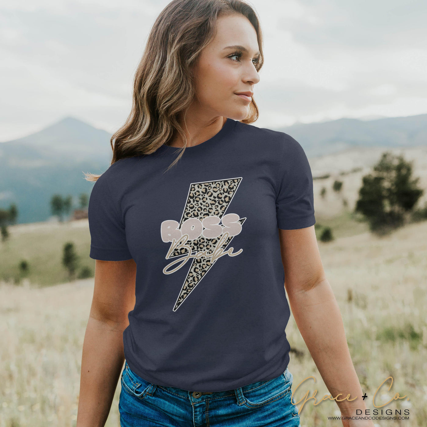 Boss Babe Leopard Bolt - Grace & Co. Designs 