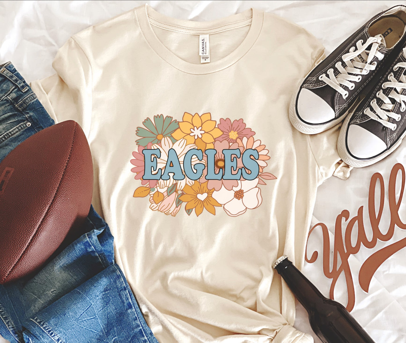 Retro Floral Eagles