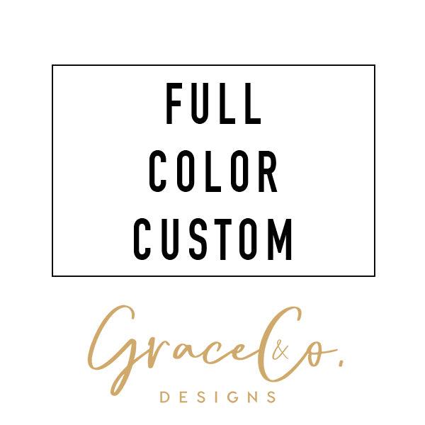 Full Color Custom Screen Print Transfers - Grace & Co. Designs 